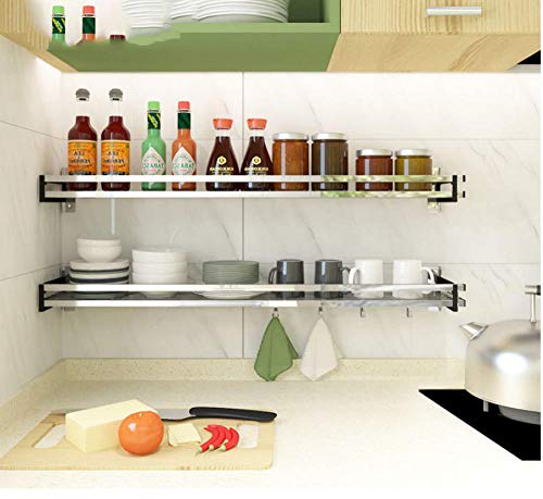 Preisvergleich Produktbild Küchenaccessoires Edelstahl Gewürzflaschen Aufbewahrungsregal Küchenutensilien Regal Messerhalter Badezimmer Dusche Rack