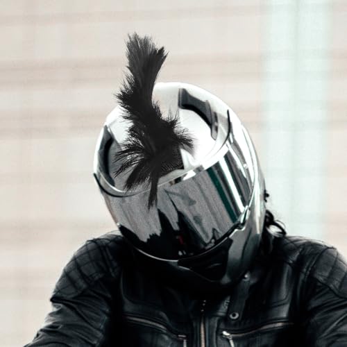 SHERCHPRY Helm-hahnenkamm-Ornament Helm Irokesenfalke Helm-irokesen-perücke Fahrradhelm Irokesenschnitt Helm Irokesen-Aufkleber Motorradhelm-falken Helmdekoration Ski Celosia Chemische Faser