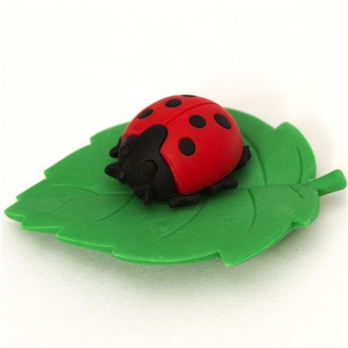 Goma de borrar, mariquita roja, de Iwako, Japón