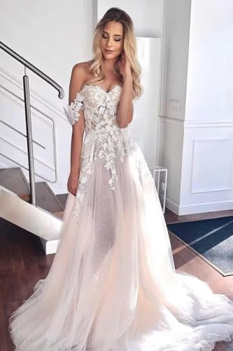 Cadoly Modest Long Sleeve Wedding Dresses for Bride 2025 Fall Women's Ball Gown A-lineTulle Lace Applique Bridal Gown3