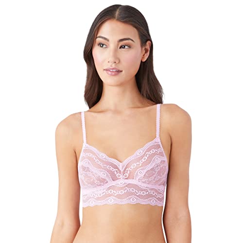 Image of b.tempt'd by Wacoal womens Lace Kiss Bralette Bra, Pink Lady, Medium US