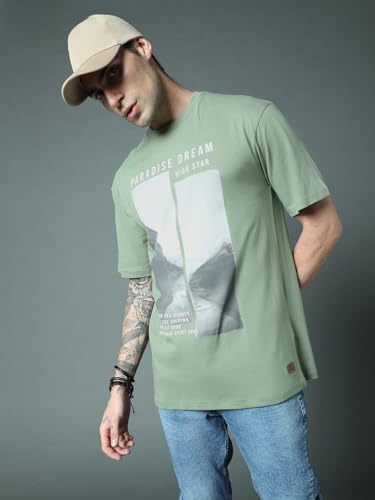 Image of HIGH STAR Men's Geometric Relaxed Fit Shirt
