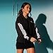 adidas Women's Essentials 3-Stripes Woven Bomber Jacket, Black/White