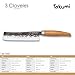 Imagen de 3 Claveles Cuchillo Usuba Takumi Cuchillo Japonés para Verduras