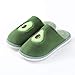 Chaussons Anti-Slip Chaud ,Pantoufles antidérapantes chaudes pour hommes et femmes d'hiver, couple de chaussures en coton en peluche-Avocado_36-37,Laine en Peluche Doublée avec Semelle en Caoutchouc