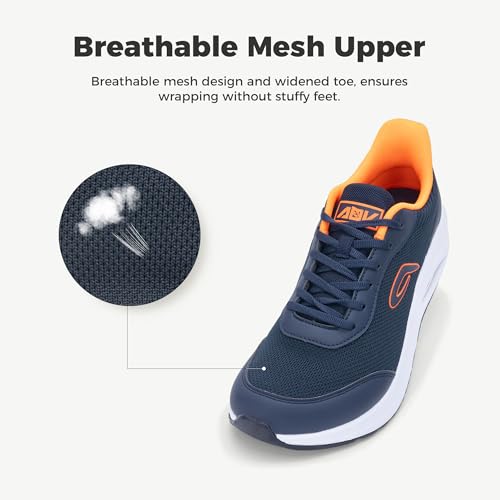 Image of IIV Mens Walking Shoes with Arch Support Wide Toe Box Tennis Sneakers Plantar Fasciitis Running Shoes