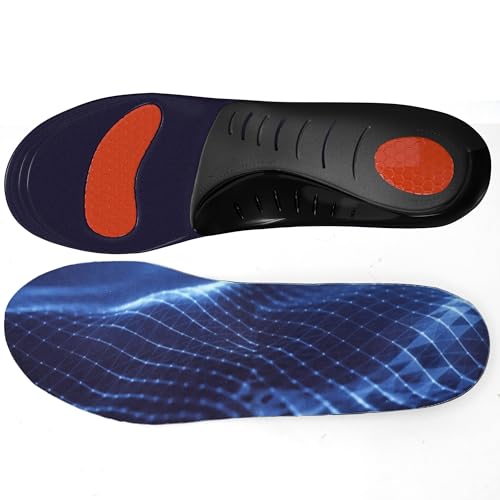 Image of Plantar Fasciitis Insoles Men Work Boots for Standing All Day -Comfort Shoe Inserts Men Women -Low Arch Support -Gel Cushion Shock Absorption Shoe Insoles XS
