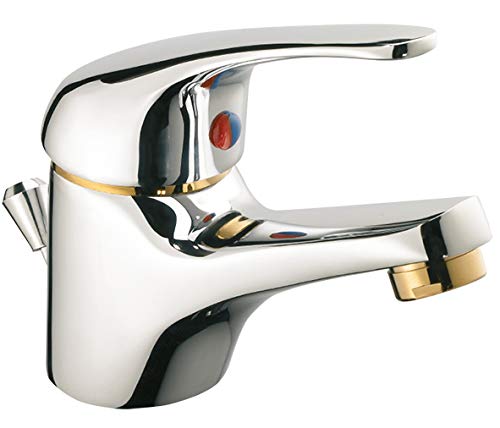 Mitigeur de Lavabo Chromé / Or POLA by Eurosanot
