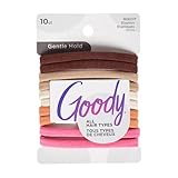 Goody Ouchless Seamless Hair Elastics, 10 Ct,Warm Tones, Damage-Free Gentle Hold Ties, No Snag Or Pull, For All Occasions, Chic Styling Accessories For Women &Amp; Men, All Hair Types