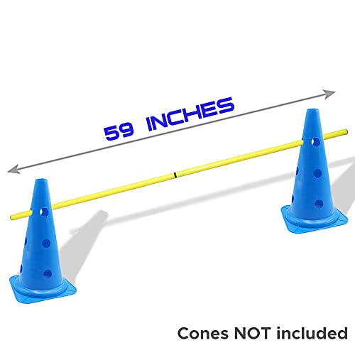 Aka Sports Gear Hurdle/Agility Speed Training Split Poles (8 Poles) #TOP2