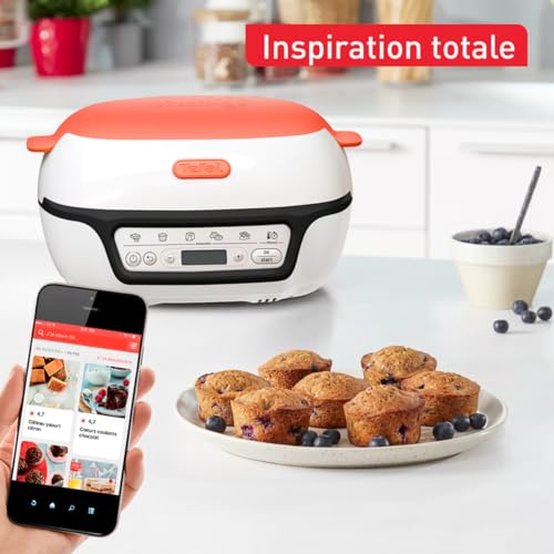 Cake Factory TEFAL: Grille-pâtisserie 6 programmes, noir/orange