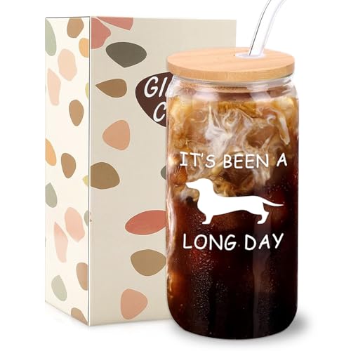 Dachshund Gifts for Women Men - It's Been A Long Day Dachshund Gl...