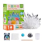 Crystal Growing Kit for Kids – Grow Vibrant Crystals in 3–5 Days | DIY Science Experiment Kit with Display Cover | STEAM Educational Activity for Boys & Girls Ages 8+