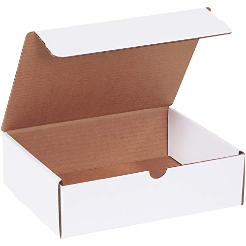 BOX USA BML1083 Literature Mailers, 10" x 8" x 3", White