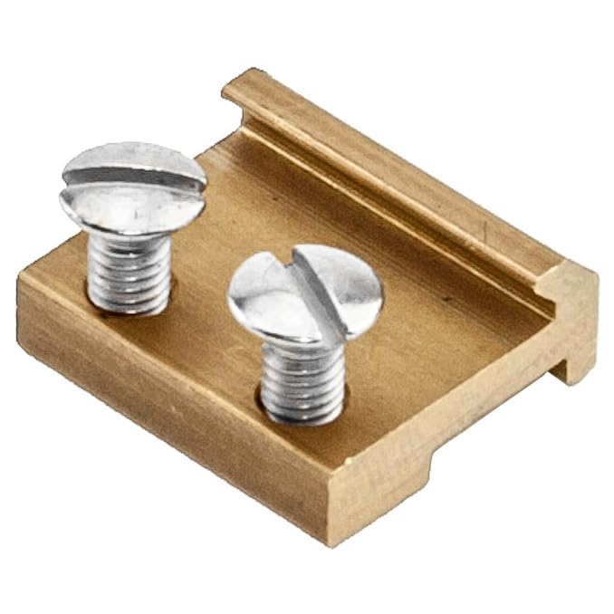 Schienen-Verbinder zum Schrauben aus Messing 15mm - LGB Gleise & Gartenbahn Spur G Zubehör (50 Stück)