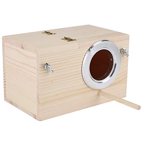 Maison d'oiseaux en Bois, Boîte D'élevage d'animaux de Compagnie, Accessoires de Décoration de Jardin Extérieur pour Perroquets