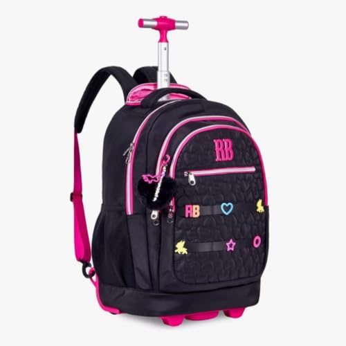 Kit Mochila Lancheira E Estojo Rebecca Bonbon Soft RB24538 (PRETA)