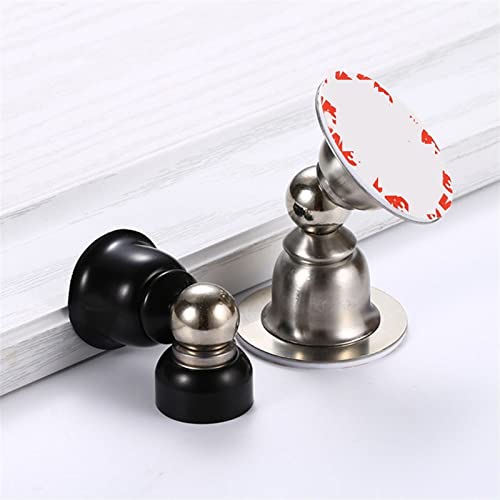 Soportes para puerta de suelo autoadhesivos y topes de acero inoxidable dorados 5