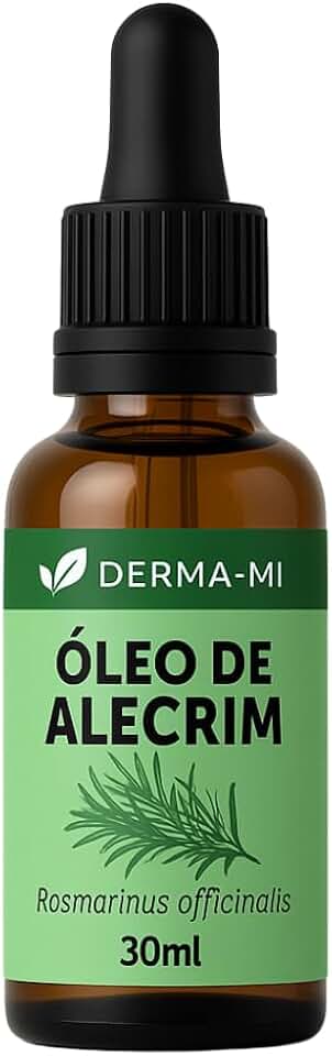 Óleo Vegetal de Alecrim Capilar Puro Natural 100% para Cabelos Dermami 30ml