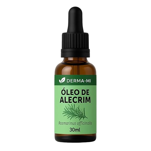 Óleo Vegetal de Alecrim Capilar Puro Natural 100% para Cabelos Dermami 30ml