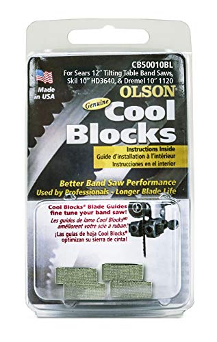 OLSON SAW CB50010BL 12-Inch Sears TTB Band Saw Accessory Cool Blocks - Thumbnail 2