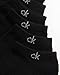 Calvin Klein Womens No Show Socks - 6 Pack Athletic Cotton Blend Low Cut Ankle Socks for Women, Lightweight Cushioned Comfort, Size 4-10, Black