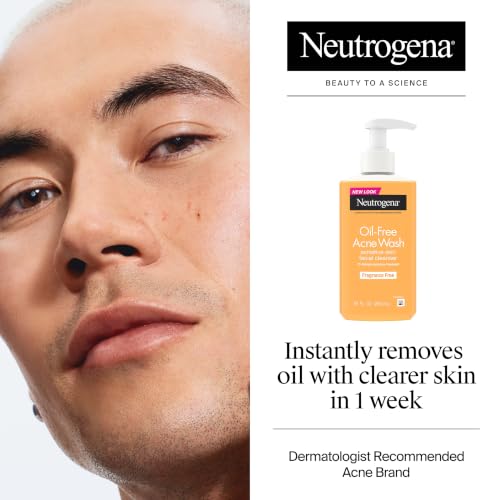 Neutrogena Oil Free Acne Face Wash, Fragrance Free, 9.1 fl oz - image 2