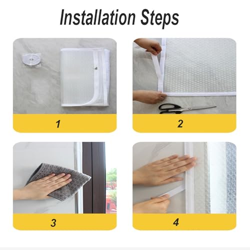 Film d'isolation fenêtre kit isolant porte de survitrage hiver - 8