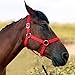 BIGANTTOW Adjustable Horse Halter Rope Halters, Equestrian Horse Riding Headcollar with Satin Hardware, Prevents Rubs, Adjustable Fit Black S
