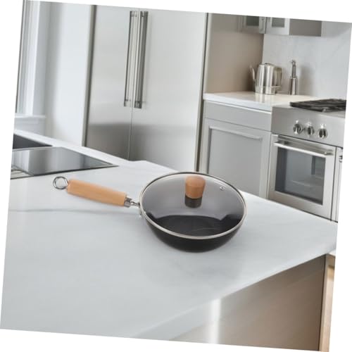 Wok de hierro fundido con tapa antiadherente miniatura 4