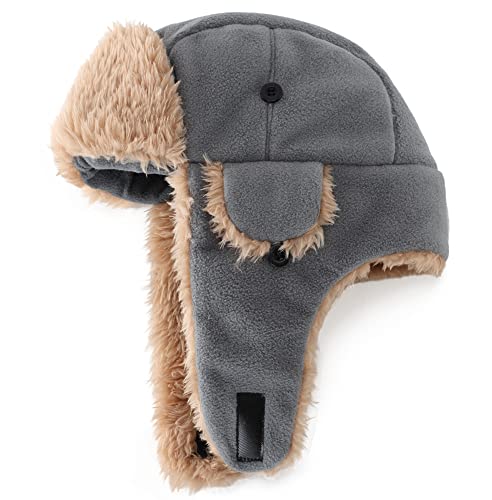 Connectyle Toddler Boys Kids Fleece Trapper Winter Hat with Ear Flaps Warm Hat3