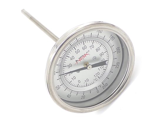 BTB3605D Thermometer 0-250f (20-120c), 3 in Dial, 6 in Stem | Exact Fit Replacement for Dwyer BTB3605D | Sharptek Supply OEM
