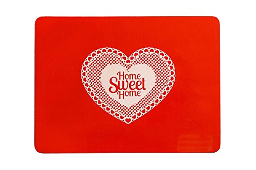 Premier Housewares Home Sweet Home Placemats - Set of 4 Red