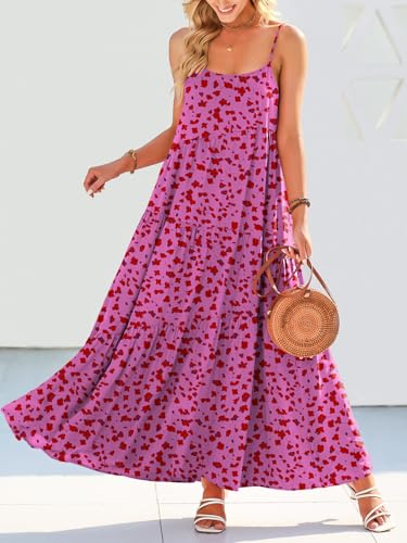 Image of ANRABESS Women Summer Casual Loose Sleeveless Sundress Spaghetti Strap Flowy Boho Linen Beach Vacation Maxi Long Dress