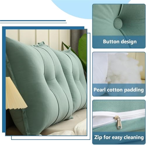 Oreiller de lecture doux et grand coussin de dossier de canapé lavable A2 - 4