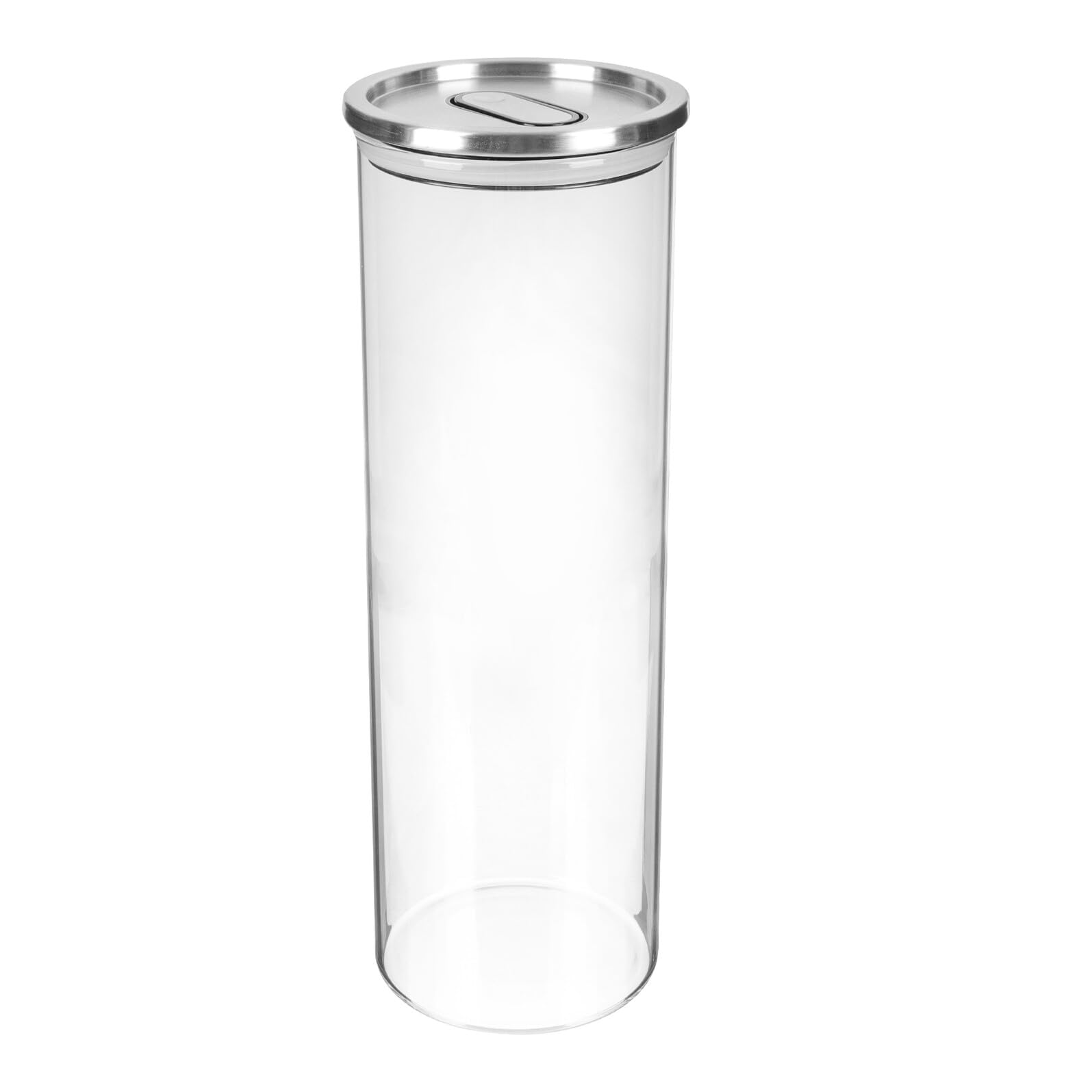 Gadpiparty Barattolo Ermetico in Vetro Coperchio in Acciaio Inox da 1700Ml Contenitore Trasparente per Conservare Alimenti e Prodotti, per Cucina