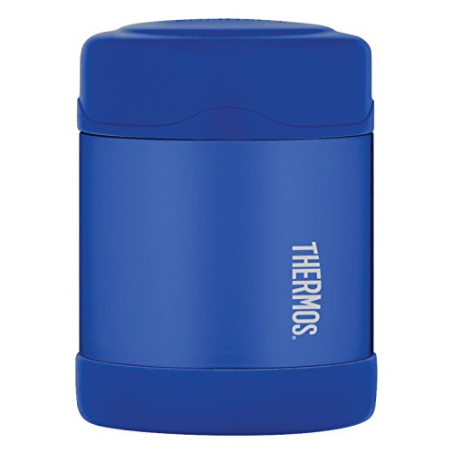 Image of FOOD JAR BLUE 10OZ SS