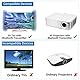 RF 3D Brille, Active Shutter RF 3D Brille wiederaufladbar Geeignet für RF 3D TV Projektoren, RF 3D Brille 1er-Pack