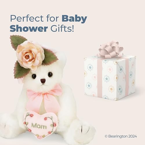 Bearington Mommy Tenderheart White Stuffed Bear, 10 Inch Mother Teddy Bear - Baby Stuffed Animals - Image 6