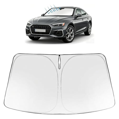 Image of Proadsy Windshield Sun Shade Custom Fit Audi A5 2025-2026 Foldable Front Sunshade Protector Sun Visor Blocks UV Rays Keep Car Cooler Accessories