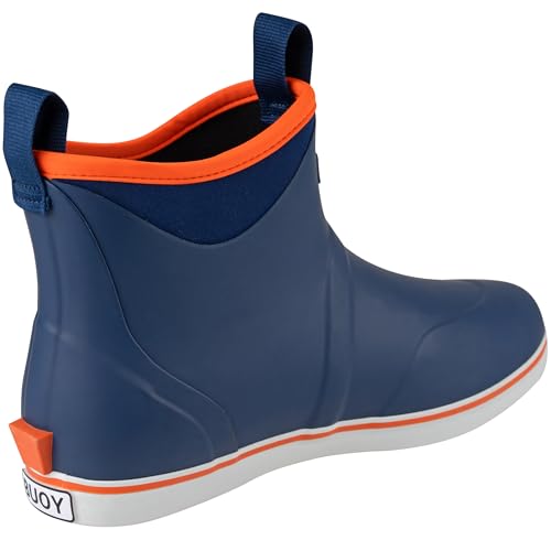 Image of Buoy Boots Men's Waterproof Rubber Fishing & Deck Boots, Ankle Rain Boots