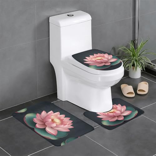 Tapis de salle de bain pour toilettes et coiffeuse chic