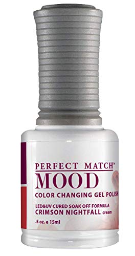LeChat Perfect Match Mood Gel Polish, Crimson Nightfall 0.500 Onza miniatura 1