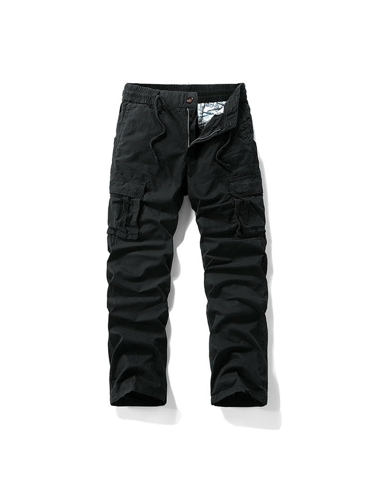 Pantaloni cargo casual larghi multi-tasche vintage americano autunno primavera uomo
