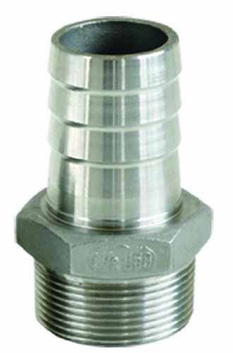 Preisvergleich Produktbild Sirocco Edelstahl Fitting V2A Sauger-Schlauchstutzen, 1 x 1 Zoll