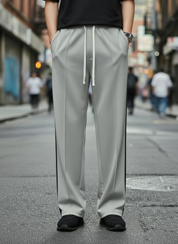 Image of Mack Jonney Men's Striped Track Pants | Side Stripe Design | Regular Fit | Casual & Athleisure Wear |Pack of 1-MMJ-27