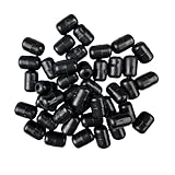 MTCELL Black Sink Rack Feet, 30 Pack– 5mm Inner Diameter Plastic Bumper Protectors for Kitchen Sink Grids