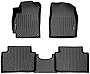 SMARTLINER Custom Fit Floor Mats 2 Row Liner Set Black Compatible with 2019-2022 Hyundai Veloster