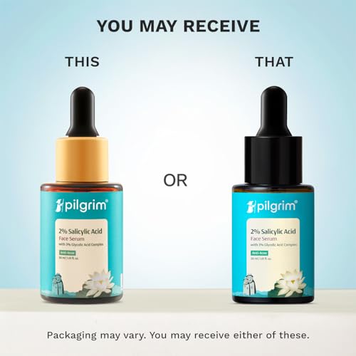 Image of Pilgrim Salicylic Acid 2% + Glycolic Acid 3% Anti Acne Serum For Acne Prone Skin For Unisex Of All Skin Types, Korean Skin Care, 30ml