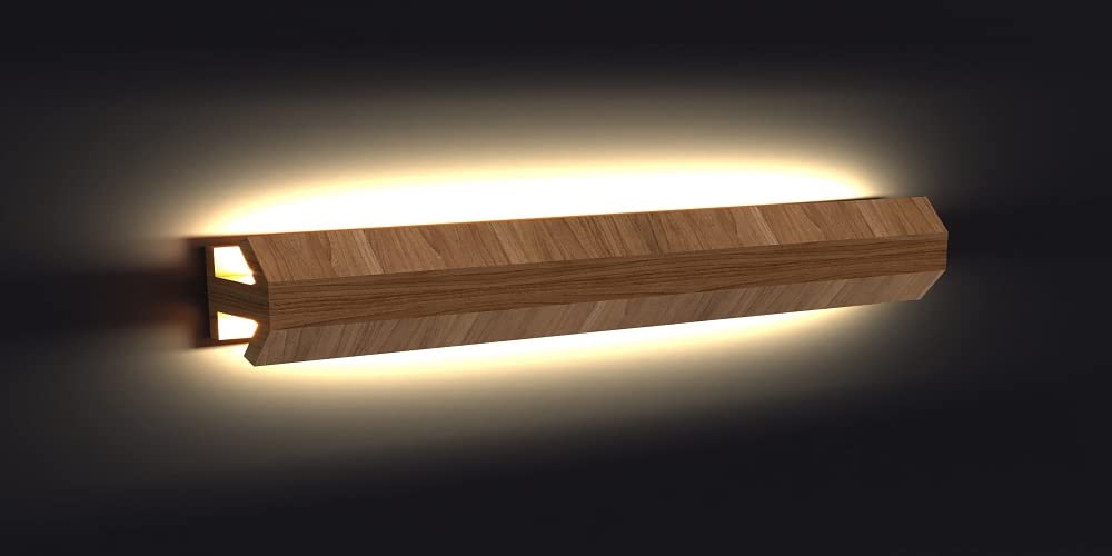 WOODSTREAM Wallchiere Wall Lamp with LED Bulb for Study Table, Living Room - Warm White Pack of 1 Wooden Transform Your Home Stylish and Affordable Lamps